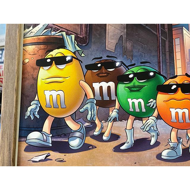 ポスターフレーム （m&m's/サングラス） ポスター＆木製フレームの