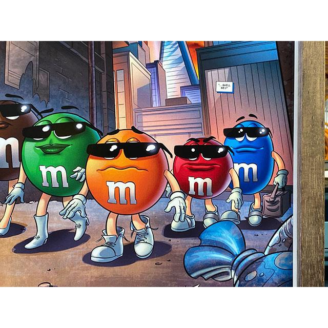 ポスターフレーム （m&m's/サングラス） ポスター＆木製フレームの