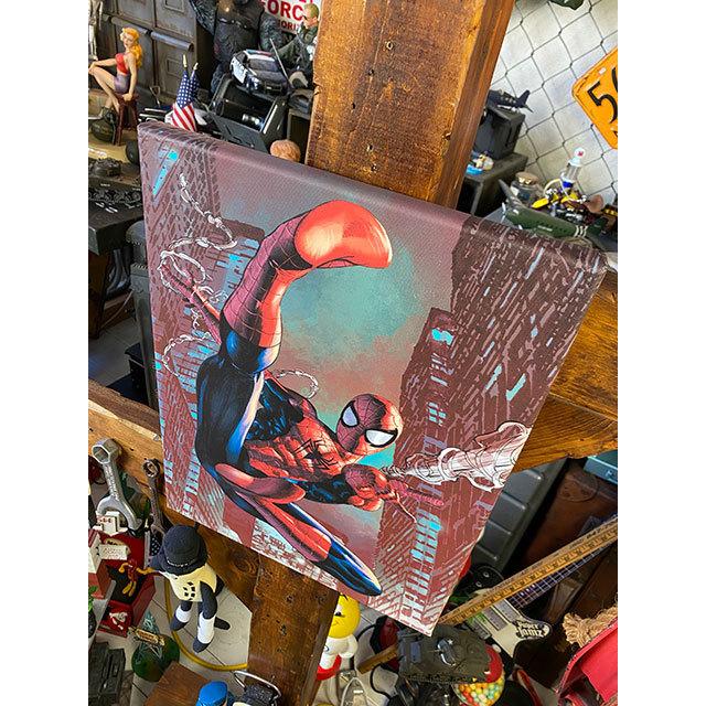 マーベルコミック　スパイダーマン　キャンバスアート　（ウェブスリング・ニューヨーク）　■　アメリカン雑貨　アメリカ雑貨｜candytower｜02