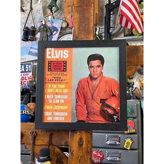 エルヴィス・プレスリー　アルバムカバー・アートフレーム　（ビバ・ラスベガス/ラスベガス万才）　■　アメリカン雑貨　アメリカ雑貨 | 