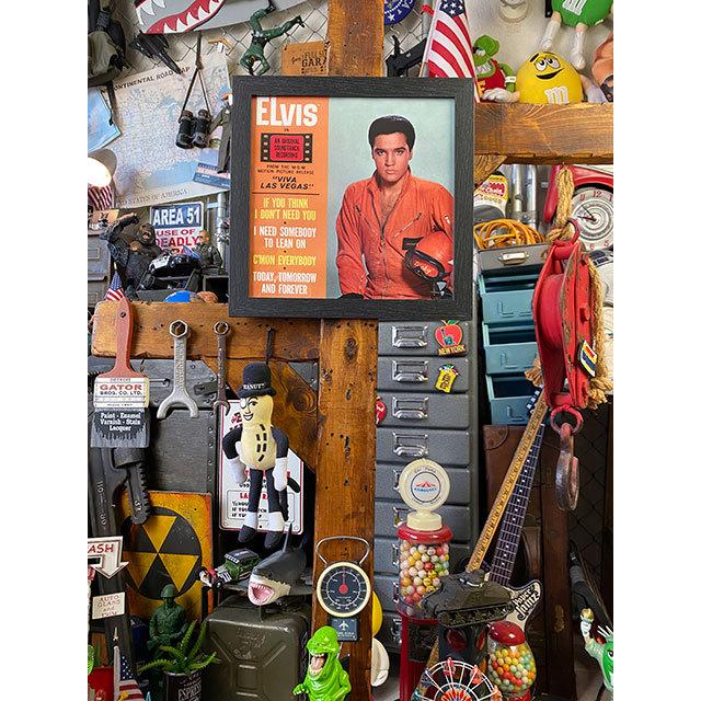 エルヴィス・プレスリー　アルバムカバー・アートフレーム　（ビバ・ラスベガス/ラスベガス万才）　■　アメリカン雑貨　アメリカ雑貨 |  | 03