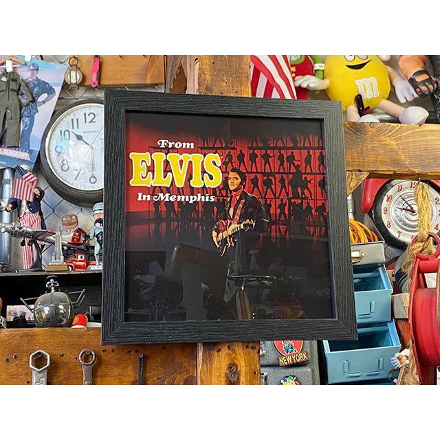エルヴィス・プレスリー　アルバムカバー・アートフレーム　（ライブ・イン・メンフィス）　■　アメリカン雑貨　アメリカ雑貨 |  | 06