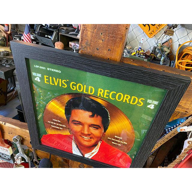 エルヴィス・プレスリー　アルバムカバー・アートフレーム　（ゴールドレコード）　■　アメリカン雑貨　アメリカ雑貨 |  | 01