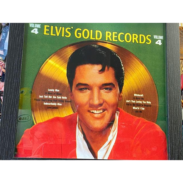 エルヴィス・プレスリー　アルバムカバー・アートフレーム　（ゴールドレコード）　■　アメリカン雑貨　アメリカ雑貨 |  | 02