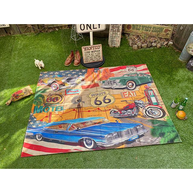 ルート66　フリークロス　180cm×140cm ■ アメリカン雑貨 アメリカ雑貨 | 