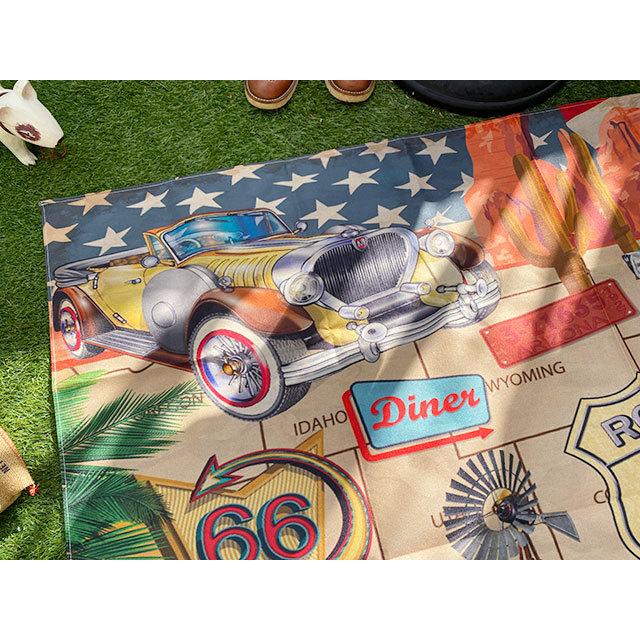 ルート66　フリークロス　180cm×140cm ■ アメリカン雑貨 アメリカ雑貨 |  | 03