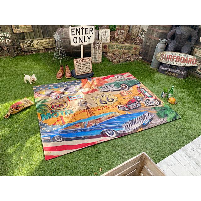 ルート66　フリークロス　180cm×140cm ■ アメリカン雑貨 アメリカ雑貨 |  | 08