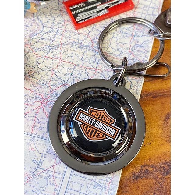 ハーレーダビッドソン　オフィシャル　メタルキーホルダー　（B&Sスピナー）　■ アメリカ雑貨 アメリカン雑貨 | Harley Davidson