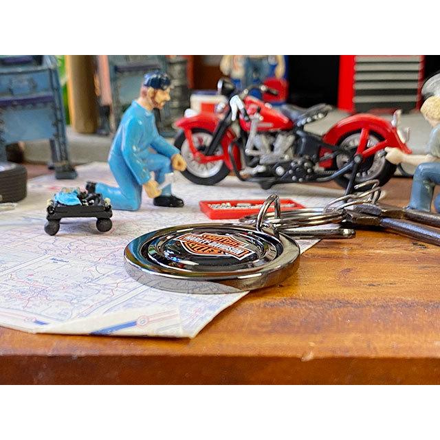 ハーレーダビッドソン　オフィシャル　メタルキーホルダー　（B&Sスピナー）　■ アメリカ雑貨 アメリカン雑貨 | Harley Davidson | 02