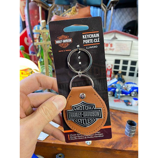 ハーレーダビッドソン　オフィシャル　キーホルダー　（B&Sブラウンレザー）　■　アメリカン雑貨　アメリカ雑貨 | Harley Davidson | 06