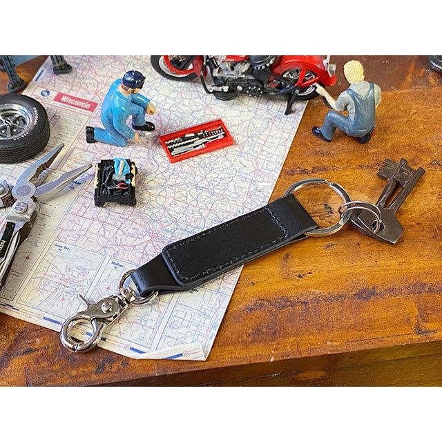 ハーレーダビッドソン　オフィシャル　キーホルダー　（B&Sブラック　レザーストラップ）　■　アメリカン雑貨　アメリカ雑貨 爆買 | Harley Davidson | 02