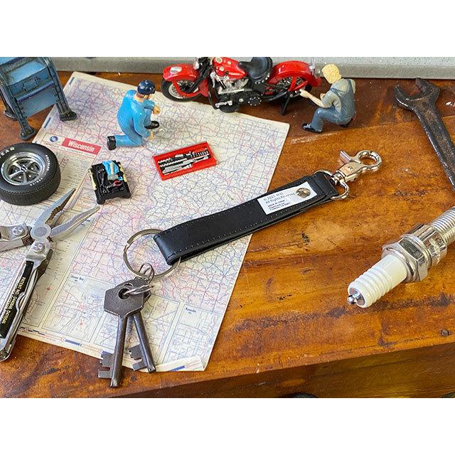 ハーレーダビッドソン　オフィシャル　キーホルダー　（テキストロゴ　ブラック　レザーストラップ）　■　アメリカン雑貨　アメリカ雑貨 | Harley Davidson | 03