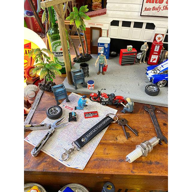 ハーレーダビッドソン　オフィシャル　キーホルダー　（テキストロゴ　ブラック　レザーストラップ）　■　アメリカン雑貨　アメリカ雑貨 | Harley Davidson | 04