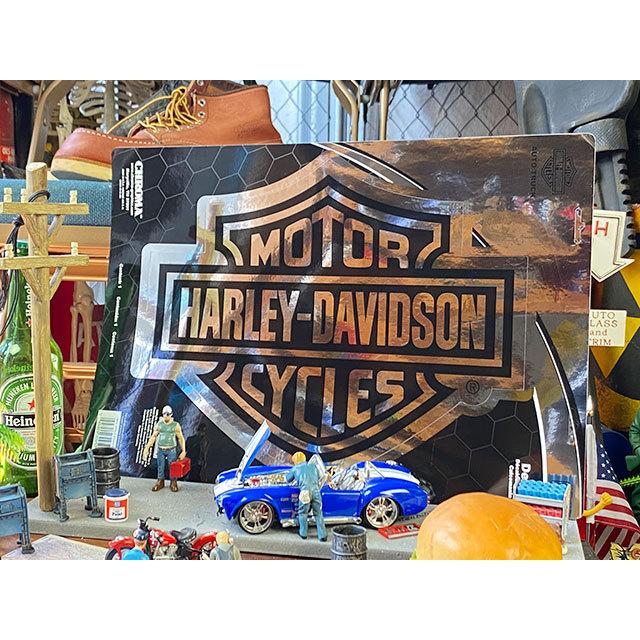 ハーレーダビッドソン　オフィシャルステッカー　XLサイズ　ラージデカール　（バー＆シールド/クローム）　■　アメリカン雑貨 | Harley Davidson | 01