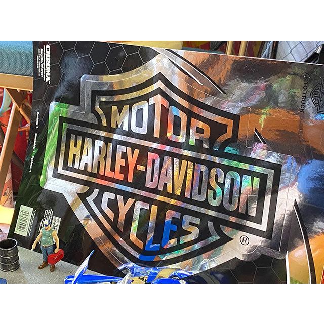 ハーレーダビッドソン　オフィシャルステッカー　XLサイズ　ラージデカール　（バー＆シールド/クローム）　■　アメリカン雑貨 | Harley Davidson | 02