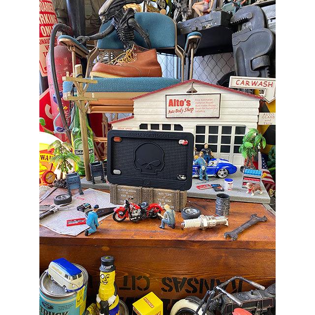 ハーレーダビッドソン　シリコン製オフィシャル　ライセンスフレーム　USサイズ　（スカル）　■　アメリカン雑貨　アメリカ雑貨 |  | 02