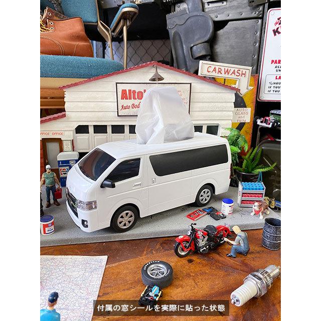トヨタ　ハイエース　ティッシュケース　（ホワイト）　■　アメリカン雑貨　アメリカ雑貨　ティッシュボックス |  | 13