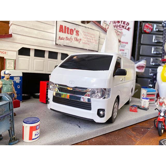 トヨタ　ハイエース　ティッシュケース　（ホワイト）　■　アメリカン雑貨　アメリカ雑貨　ティッシュボックス |  | 02