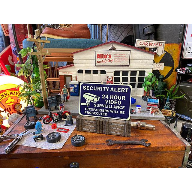 アメリカの蓄光セキュリティミニサイン　（24時間録画中）　■　アメリカン雑貨　アメリカ雑貨 |  | 08