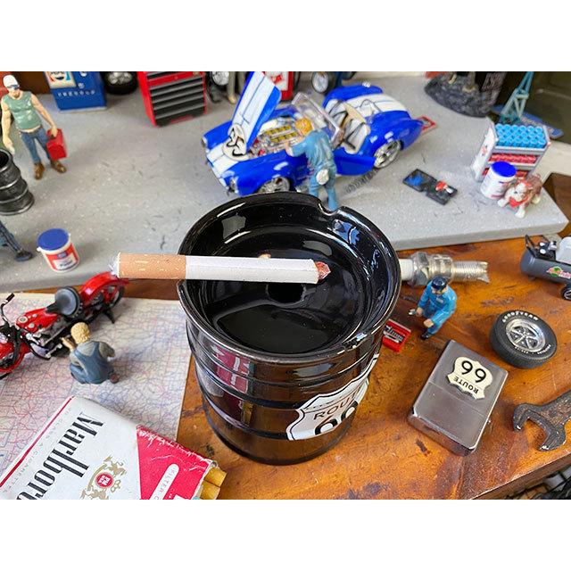 ルート66　ドラム缶灰皿 ■ アメリカン雑貨 アメリカ雑貨 アッシュトレイ 爆買 |  | 01