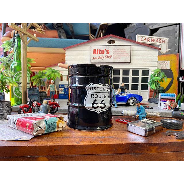 ルート66　ドラム缶灰皿 ■ アメリカン雑貨 アメリカ雑貨 アッシュトレイ 爆買 |  | 02