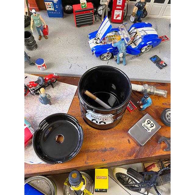 ルート66　ドラム缶灰皿 ■ アメリカン雑貨 アメリカ雑貨 アッシュトレイ 爆買 |  | 03