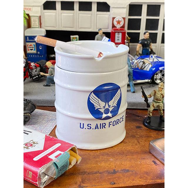 U.S.エアフォース　ドラム缶灰皿 ■ アメリカン雑貨 アメリカ雑貨 アッシュトレイ | 