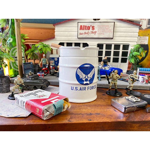 U.S.エアフォース　ドラム缶灰皿 ■ アメリカン雑貨 アメリカ雑貨 アッシュトレイ |  | 02