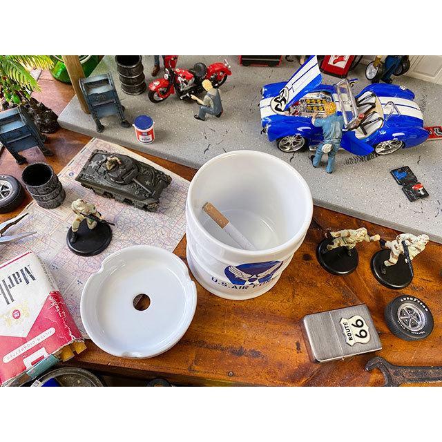 U.S.エアフォース　ドラム缶灰皿 ■ アメリカン雑貨 アメリカ雑貨 アッシュトレイ |  | 03