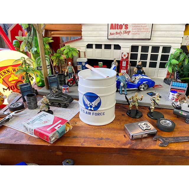 U.S.エアフォース　ドラム缶灰皿 ■ アメリカン雑貨 アメリカ雑貨 アッシュトレイ |  | 05