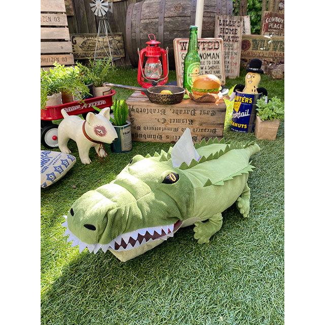 ワニ ティッシュケース □ アメリカン雑貨 アメリカ雑貨 ティッシュ