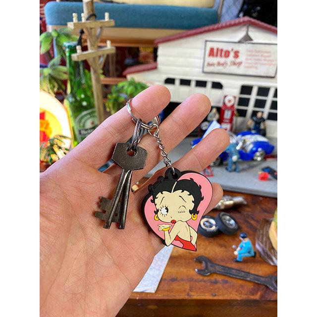 ベティ・ブープ　ラバーキーホルダー　（ハートウインク）　■　アメリカン雑貨　アメリカ雑貨 |  | 03