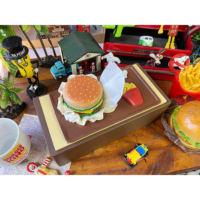 ハンバーガーティッシュケース □ アメリカン雑貨 アメリカ雑貨