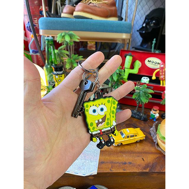スポンジボブ ラバーキーホルダー □ アメリカン雑貨 アメリカ雑貨