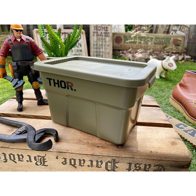 トラスト ソーストレージコンテナ（フタ付き）THOR ミニサイズ（オリーブドラブ） トートボックス 単品 ■ アメリカン雑貨 アメリカ雑貨 | 