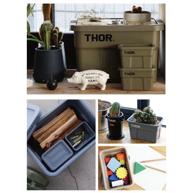 トラスト ソーストレージコンテナ（フタ付き）THOR ミニサイズ（オリーブドラブ） トートボックス 単品 ■ アメリカン雑貨 アメリカ雑貨 |  | 12