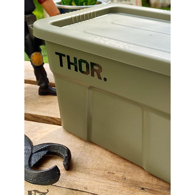 トラスト ソーストレージコンテナ（フタ付き）THOR ミニサイズ（オリーブドラブ） トートボックス 単品 ■ アメリカン雑貨 アメリカ雑貨 |  | 03