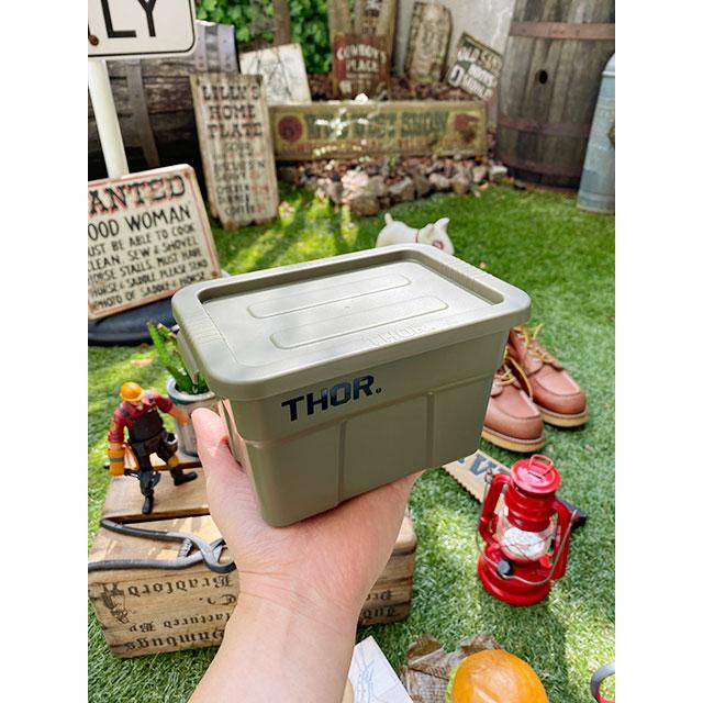 トラスト ソーストレージコンテナ（フタ付き）THOR ミニサイズ（オリーブドラブ） トートボックス 単品 ■ アメリカン雑貨 アメリカ雑貨 |  | 07