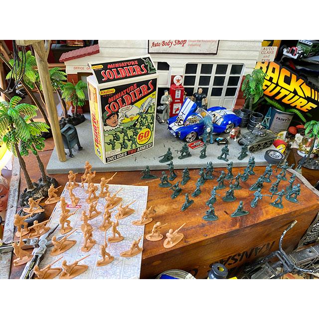 シリング社　ミニチュアソルジャー60体セット　グリーンアーミーメン ■ アメリカン雑貨 アメリカ雑貨 |  | 09