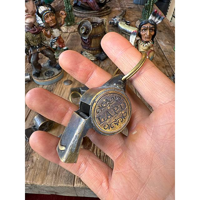 ロサンゼルス市警　アンティークホイッスル　■ アメリカン雑貨 アメリカ雑貨 キーホルダー | 