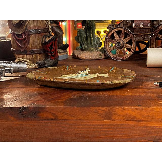 ネイティブアメリカン レザーソープディッシュ □ アメリカ雑貨