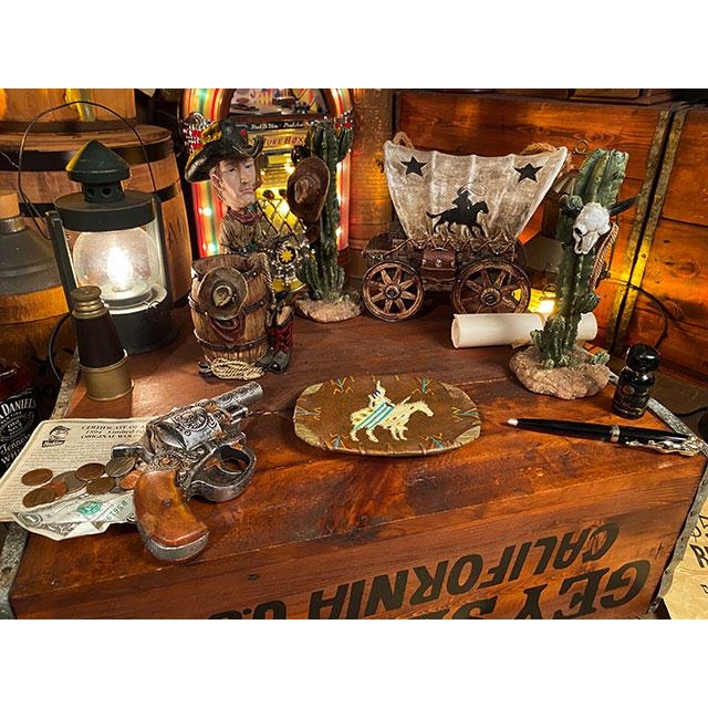 ネイティブアメリカン レザーソープディッシュ □ アメリカ雑貨