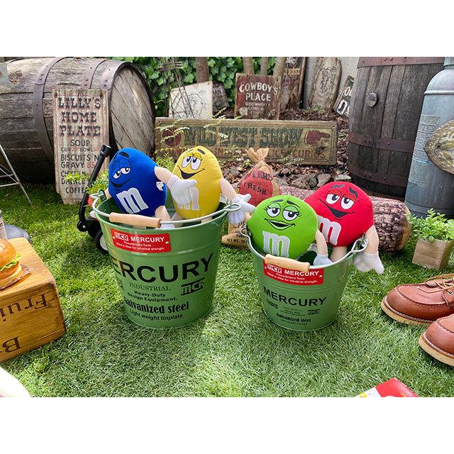 マーキュリーバケツ2個　ダルトンガベージ缶とほうきチリトリ MERCURY（マーキュリー） マーキュリーバケツ 大小2点セット （カーキ