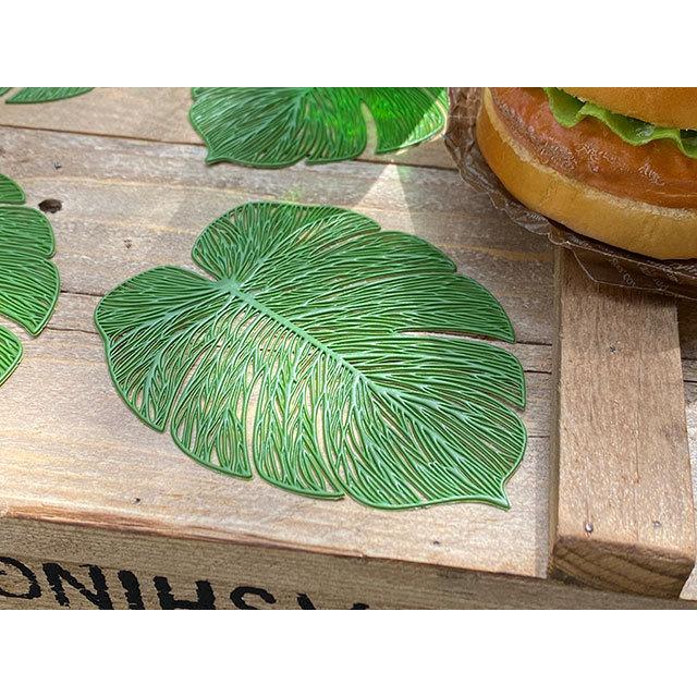 モンステラ　スケルトンリーフ　コースター　4枚セット ■ アメリカン雑貨 アメリカ雑貨 |  | 01