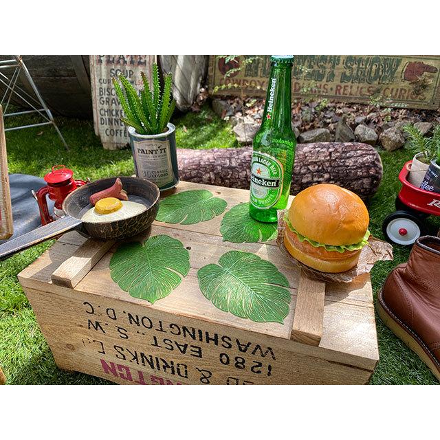 モンステラ　スケルトンリーフ　コースター　4枚セット ■ アメリカン雑貨 アメリカ雑貨 |  | 02