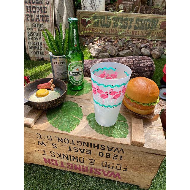 モンステラ　スケルトンリーフ　コースター　4枚セット ■ アメリカン雑貨 アメリカ雑貨 |  | 03