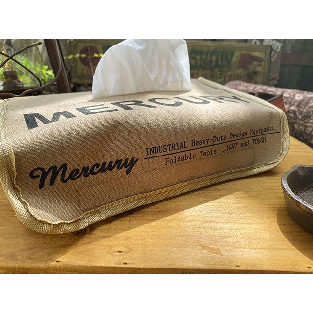 マーキュリー　キャンバスティッシュボックスカバー　（サンドベージュ）　■　アメリカン雑貨ティッシュボックス　ティッシュケース | MERCURY | 03