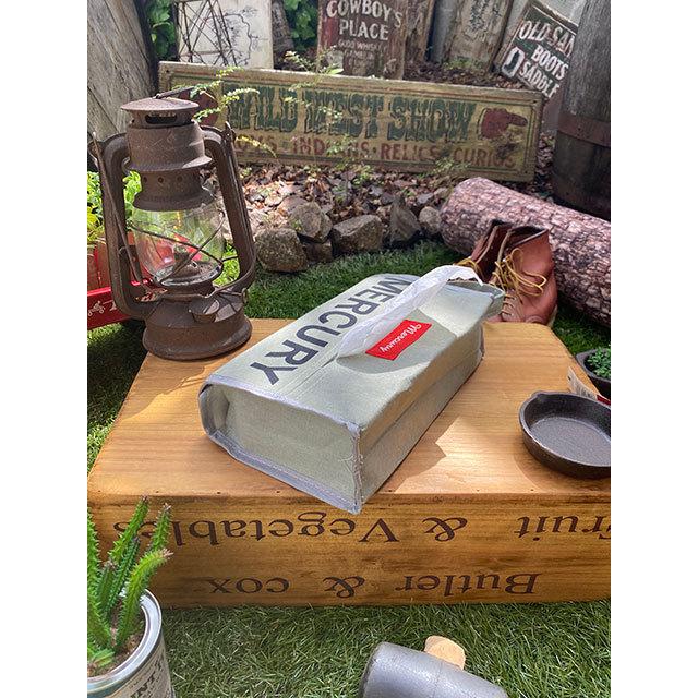 マーキュリー　キャンバスティッシュボックスカバー　（グレー）　■　アメリカン雑貨　ティッシュボックス　ティッシュケース | MERCURY | 04