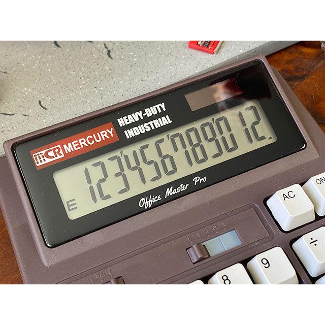 マーキュリー　ソーラーカリキュレーター　（ブラウン）　■　アメリカン雑貨　アメリカ雑貨　電卓　計算機 | MERCURY | 01