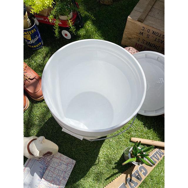 米国リークタイト社　5ガロン　バケツ　フタ付き　MADE IN U.S.A.　（ホワイト）　■　アメリカン雑貨　アメリカ雑貨 |  | 01